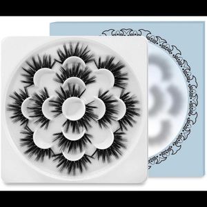 7 Pairs False Eyelashes Natural Look 3D Fluffy Soft Fake Lashes 100% Handmade